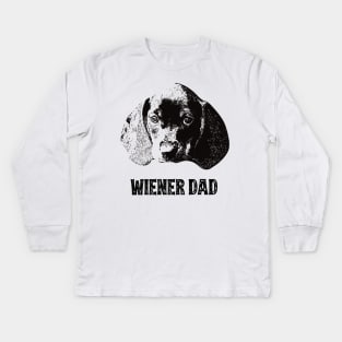 Wiener Dad Dachshund Kids Long Sleeve T-Shirt